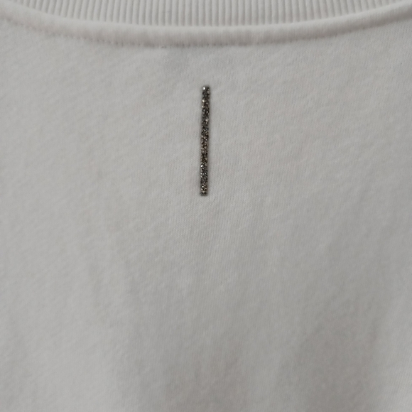 Escada Sports Rose Metallic Logo Cotton Sweatshirt Top - Picture 4 of 6